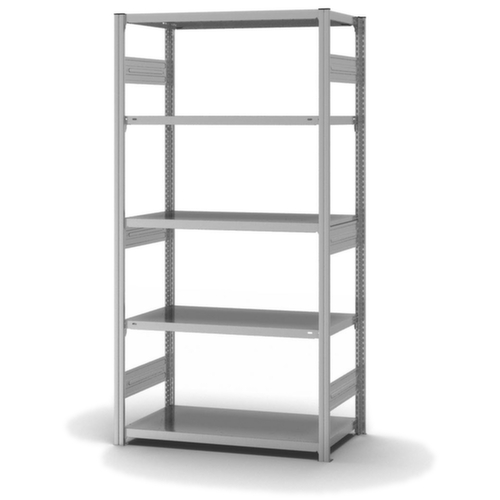 hofe Rayonnages en treillis dans la construction lourde, hauteur x largeur x profondeur 2000 x 1060 x 535 mm, 5 tablettes