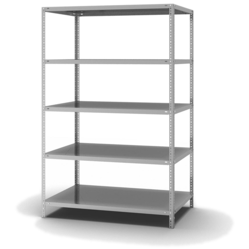 hofe Etagère à visser, 5 tablettes, avec revêtement en zinc anti-corrosion