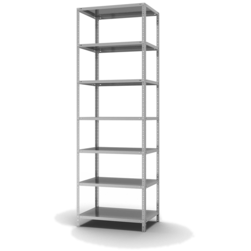 hofe Etagère à visser, 7 tablettes, avec revêtement en zinc anti-corrosion