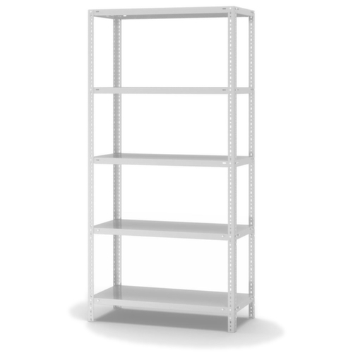 hofe Etagère à visser, 5 tablettes, RAL7035 gris clair