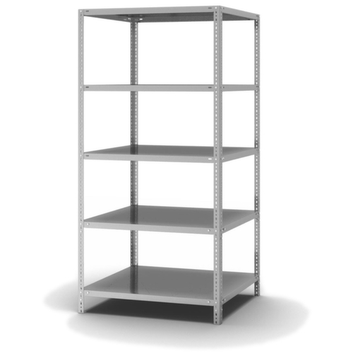 hofe Etagère à visser, 5 tablettes, avec revêtement en zinc anti-corrosion