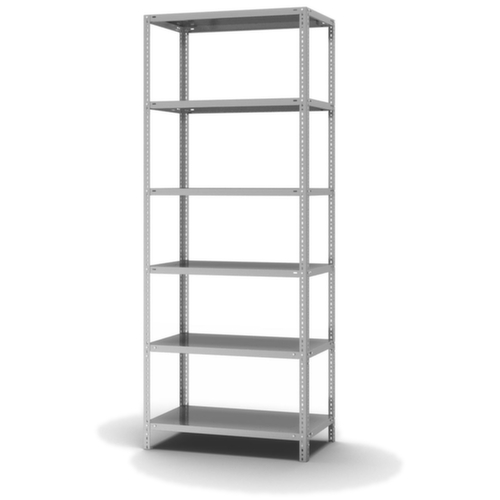 hofe Etagère à visser, 6 tablettes, avec revêtement en zinc anti-corrosion