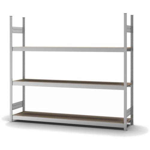 hofe Rayonnage grande largeur avec tablettes en bois