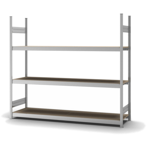 hofe Rayonnage grande largeur avec tablettes en bois