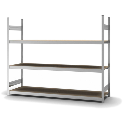 hofe Rayonnage grande largeur avec tablettes en bois