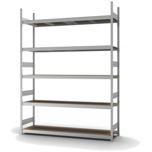 hofe Rayonnage grande largeur avec tablettes en bois