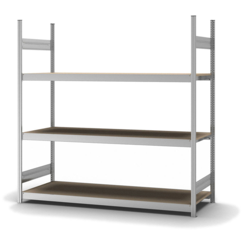 hofe Rayonnage grande largeur avec tablettes en bois