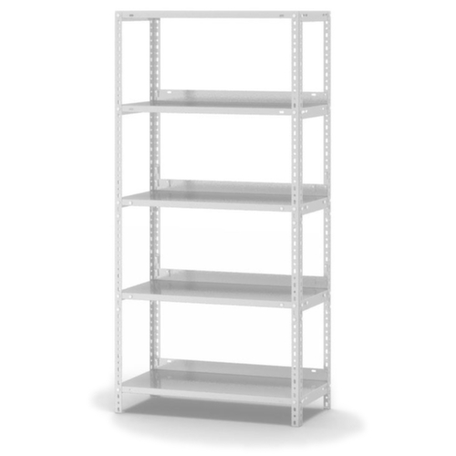 hofe Rayonnage à boulonner pour classeurs, 5 tablettes, RAL7035 gris clair