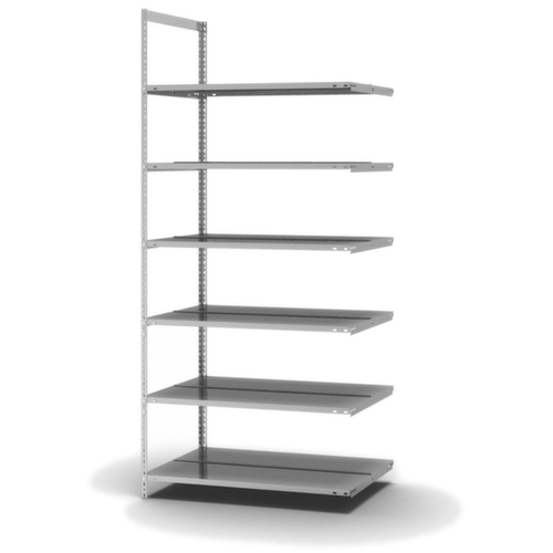 hofe Porte-fichiers à visser Champ de saisie à utiliser des deux côtés, 6 tablettes, avec revêtement en zinc anti-corrosion