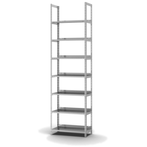 hofe Rayonnage à boulonner pour classeurs, 7 tablettes, avec revêtement en zinc anti-corrosion