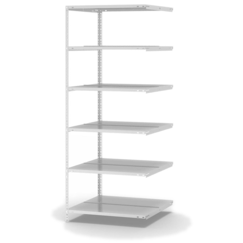 hofe Porte-fichiers à visser Champ de saisie à utiliser des deux côtés, 6 tablettes, RAL7035 gris clair