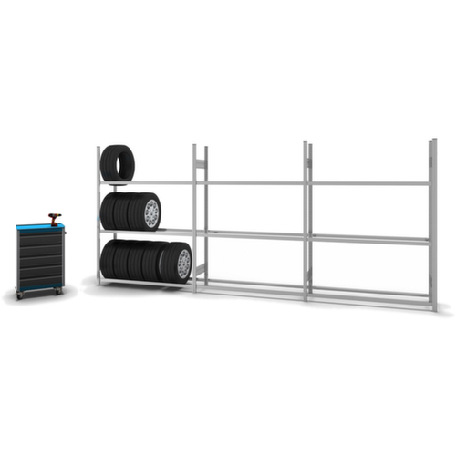 hofe Rayonnage à pneus, hauteur x largeur x profondeur 2000 x 1510 x 435 mm, 3 niveaux