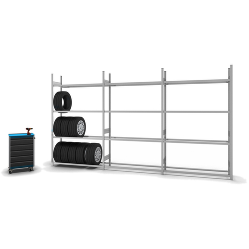 hofe Rayonnage à pneus, hauteur x largeur x profondeur 2500 x 1510 x 435 mm, 4 niveaux