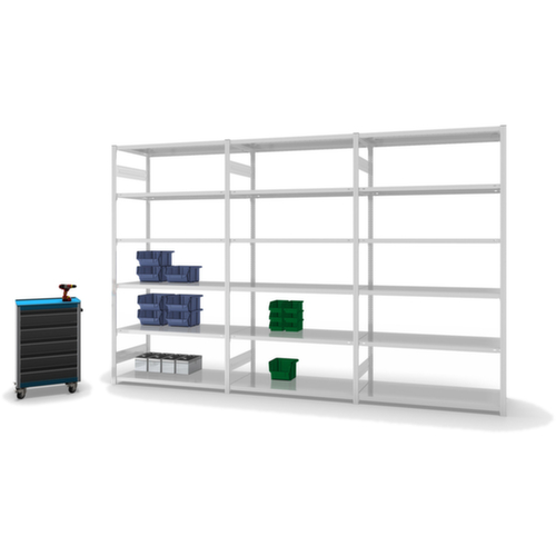 hofe Rayonnage à traverses type standard, hauteur x largeur x profondeur 2500 x 1360 x 635 mm, 6 tablettes