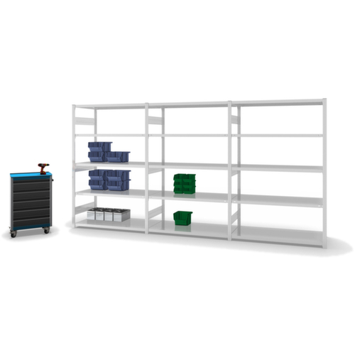 hofe Rayonnages en treillis dans la construction lourde, hauteur x largeur x profondeur 2000 x 1360 x 635 mm, 5 tablettes