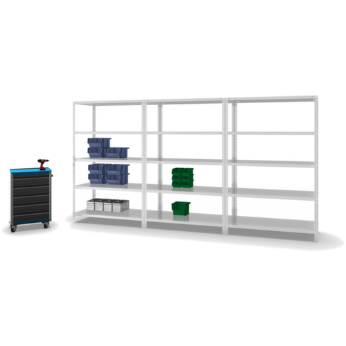 hofe Etagère à visser, 5 tablettes, RAL7035 gris clair