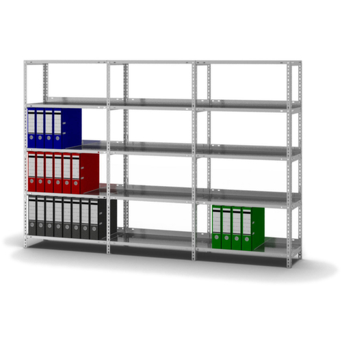 hofe Rayonnage à boulonner pour classeurs élément de départ avec plateau de recouvrement