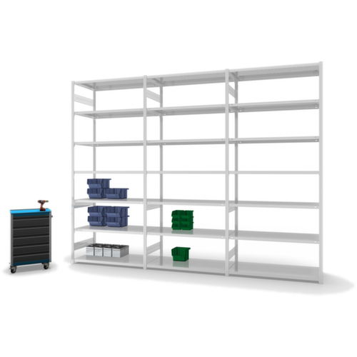 hofe Rayonnage à traverses type standard, hauteur x largeur x profondeur 3000 x 1310 x 635 mm, 7 tablettes