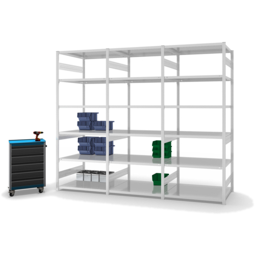 hofe Rayonnages en treillis dans la construction lourde, hauteur x largeur x profondeur 2500 x 1010 x 835 mm, 6 tablettes