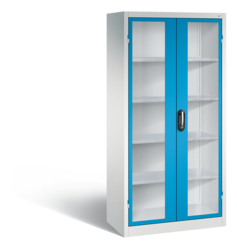 C+P Armoire à outils ERGO avec portes à charnières et fenêtre d'observation, largeur 930 mm