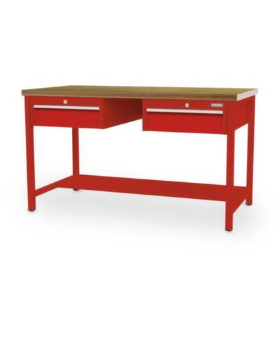 Bedrunka + Hirth Établi, 2 tiroirs, 1/2 tablette