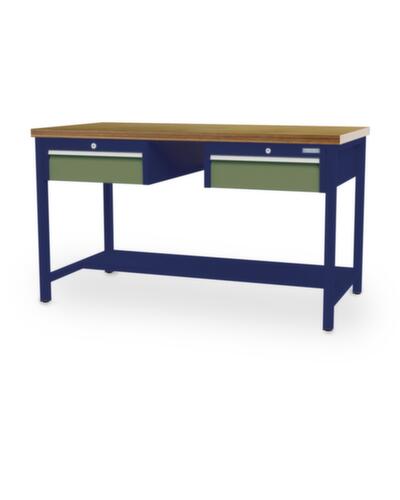 Bedrunka + Hirth Établi, 2 tiroirs, 1/2 tablette