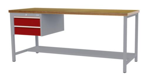 Bedrunka + Hirth Établi, 2 tiroirs, 1/2 tablette