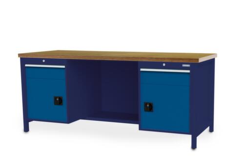 Bedrunka + Hirth Établi, 2 tiroirs, 2 armoires, 1/2 tablette