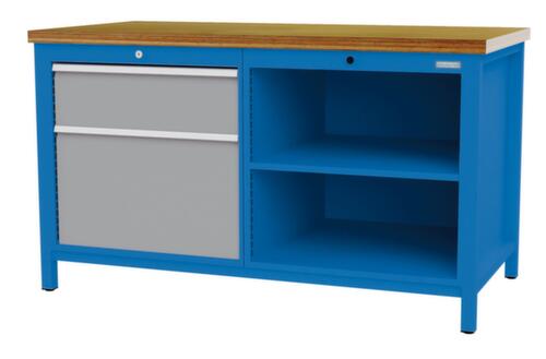 Bedrunka + Hirth Établi, 1 tiroir, 1 armoire, 2 tablettes