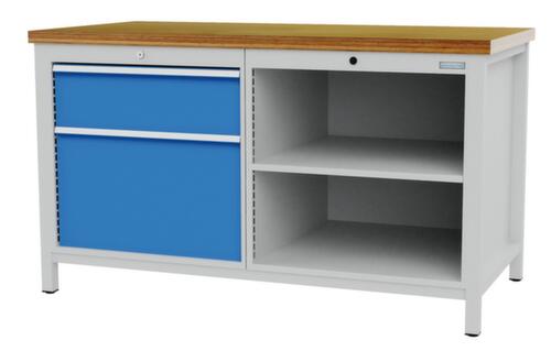 Bedrunka + Hirth Établi, 1 tiroir, 1 armoire, 2 tablettes