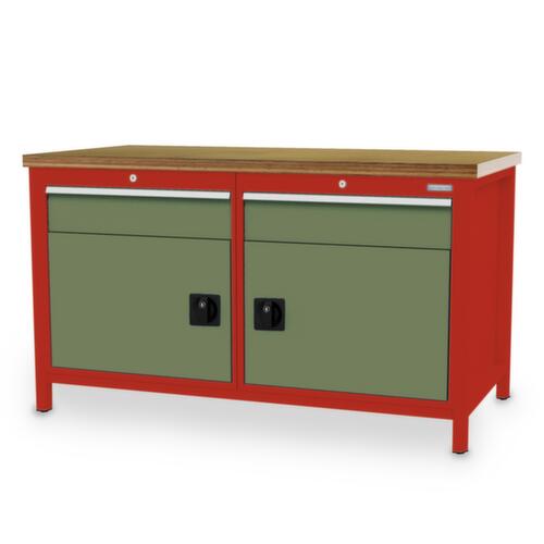 Bedrunka + Hirth Établi, 2 tiroirs, 2 armoires