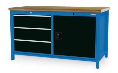 Bedrunka + Hirth Établi, 3 tiroirs, 1 armoire