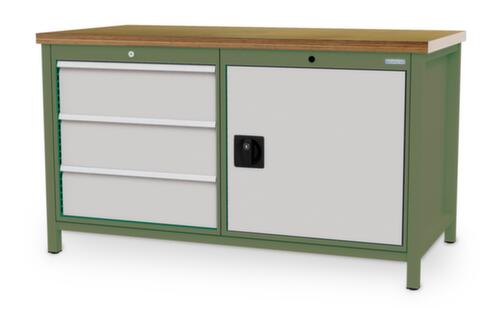 Bedrunka + Hirth Établi, 3 tiroirs, 1 armoire