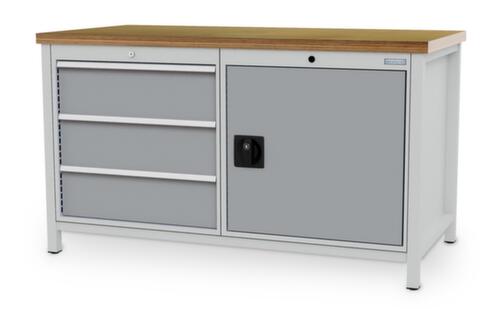 Bedrunka + Hirth Établi, 3 tiroirs, 1 armoire