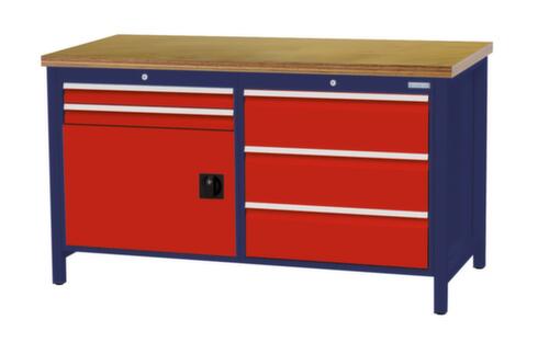 Bedrunka + Hirth Établi, 5 tiroirs, 1 armoire