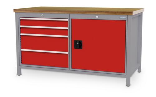 Bedrunka + Hirth Établi, 4 tiroirs, 1 armoire