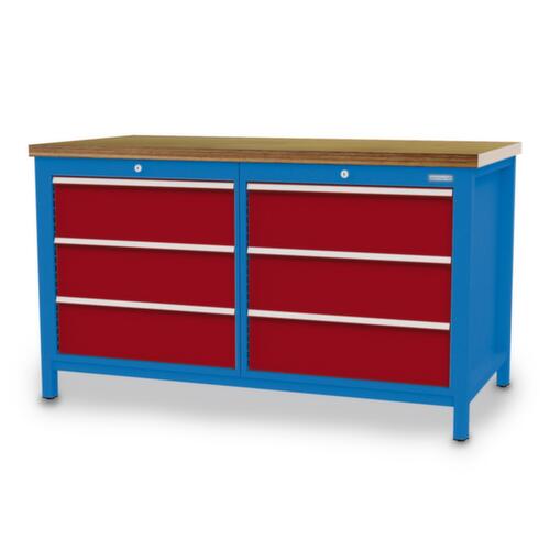 Bedrunka + Hirth Établi, 6 tiroirs