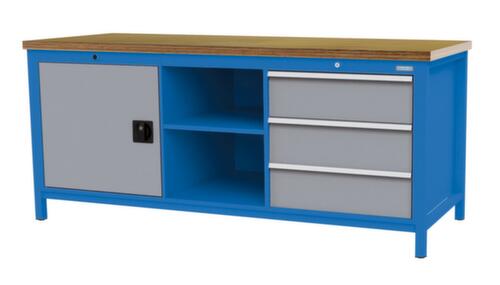 Bedrunka + Hirth Établi, 3 tiroirs, 1 armoire, 2 tablettes