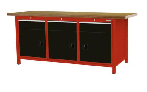 Bedrunka + Hirth Établi, 3 tiroirs, 3 armoires