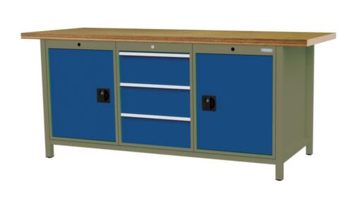 Bedrunka + Hirth Établi, 3 tiroirs, 2 armoires, 2 tablettes