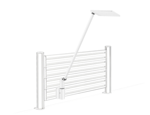 Novus lampe de bureau à DEL avec variateur Attenzia Complete, lumière blanc chaud, blanc