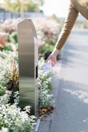 Cendrier poubelle en acier inoxydable BLOCK