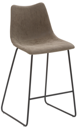 Mayer Sitzmöbel Tabouret de bar mySOLO avec base coulissante, assise vintage vase