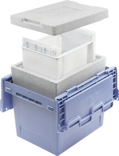 BITO Conteneur réutilisable à isolation thermique, capacité 5 l, couvercle crocodile