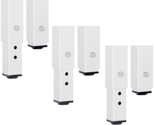 RAU Établi à hauteur réglable Serie 8000, 10 tiroirs, RAL7035 gris clair/RAL5010 bleu gentiane