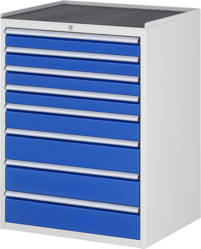 RAU Armoire à tiroirs Serie 7000, 8 tiroir(s), RAL7035 gris clair/RAL5010 bleu gentiane