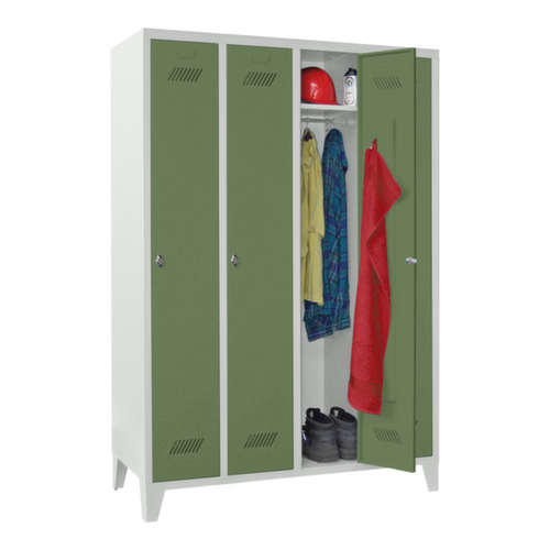 PAVOY Armoire vestiaire Basis avec 4 compartiments, largeur de compartiment 300 mm