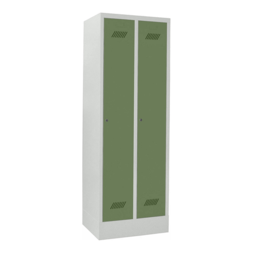 PAVOY Armoire vestiaire Basis avec 2 compartiments, largeur de compartiment 300 mm