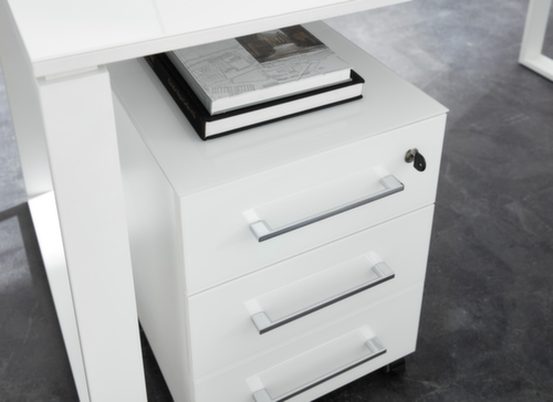 Caisson mobile GW-MONTERIA avec 3 tiroirs, 3 tiroir(s), blanc/blanc