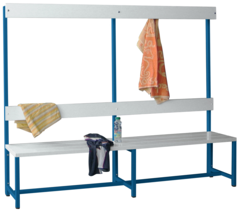 PAVOY Banc vestiaire Basis avec crochets et lames en plastique